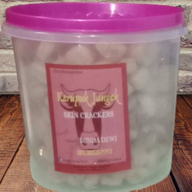 

Kerupuk Jangek BUNDA DEWI (kerupuk kulit khas Minang) Toples 5 L