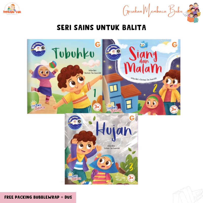 Seri Sains Untuk Balita (3 Buku) Insani Kids Buku Anak