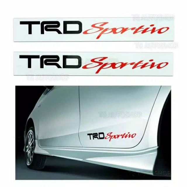 sticker mobil variasi body trd sportivo stiker mobil