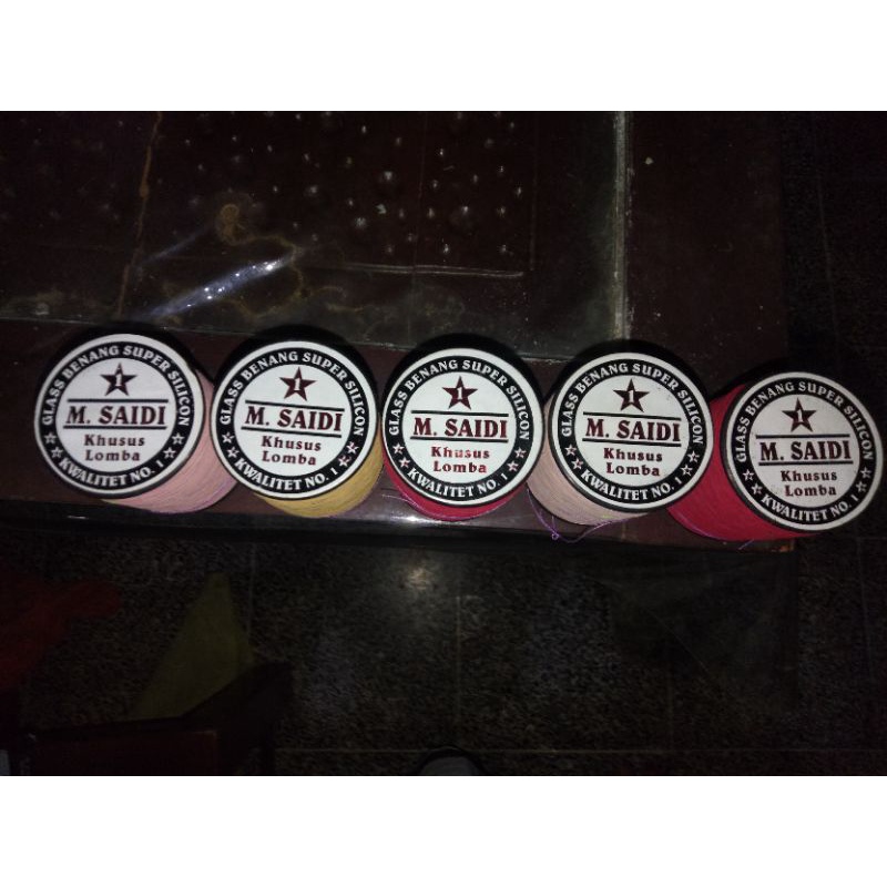 benang gelasan katun m saidi usia 8tahun