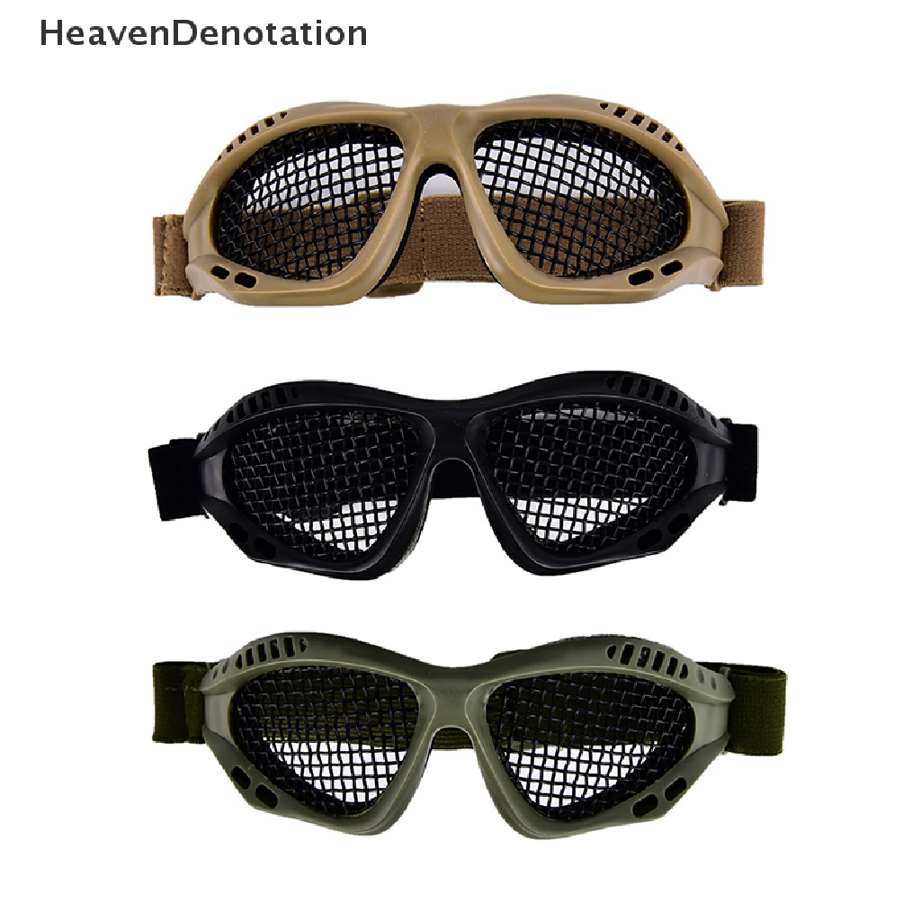 Kacamata Goggle Pelindung Mata Bahan Metal Mesh Untuk Paintball / Berburu / Airsoft