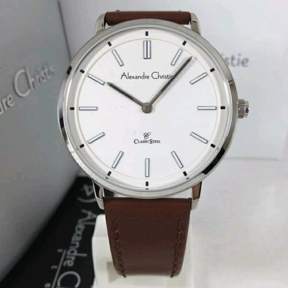 Jam Tangan Pria Alexandre Christie AC 8492 cowok 40mm xstr Original