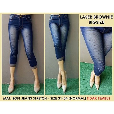 UNIX celana78 cewek jeans/celana jeans7/8 wanita/celana jeans7/8 perempuan