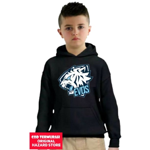JAKET HOODIE EVOS GAMING FF ANAK ANAK / JAKET ANAK EVOS MOBILE LEGEND FF PUBG BTR