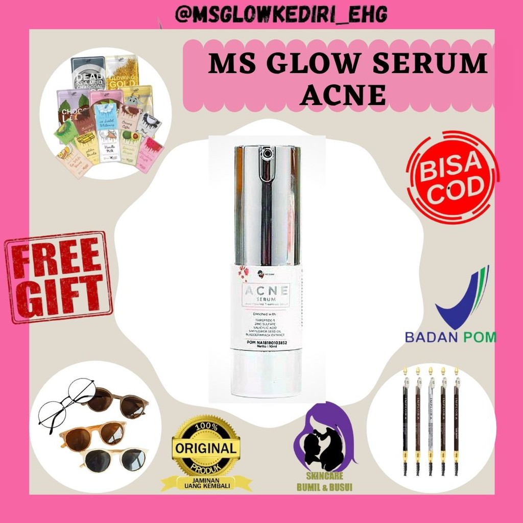 MS GLOW SERUM ACNE / SERUM ACNE MS GLOW / SERUM MS GLOW ORIGINAL / SERUM WAJAH MS GLOW  / acne serum