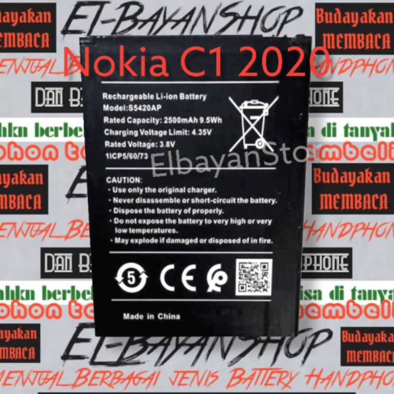 Batrai Nokia C1 2020 Batre S5420AP Nokia C 1 Android Go 1/16 Ram Original