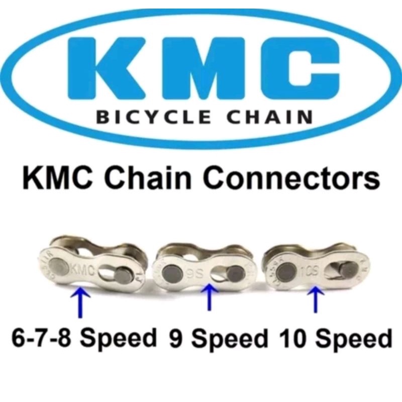 sambungan rantai sepeda KMC 6 7 8 9 10 speed chain connector missing link Master penyambung