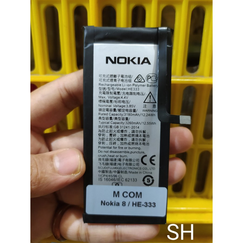 Battery Batere Batre Baterai Mcom Nokia 8 HE333 HE 333 TA-1004 TA-1012 TA-1052