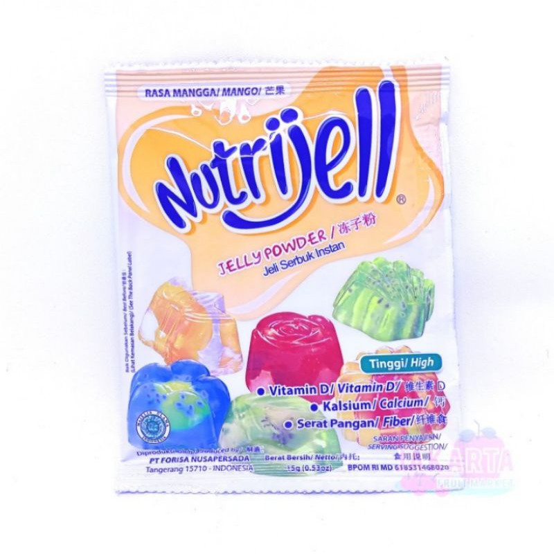 

(BAHAN AGAR-AGAR) NUTRIJELL MANGGA 15G