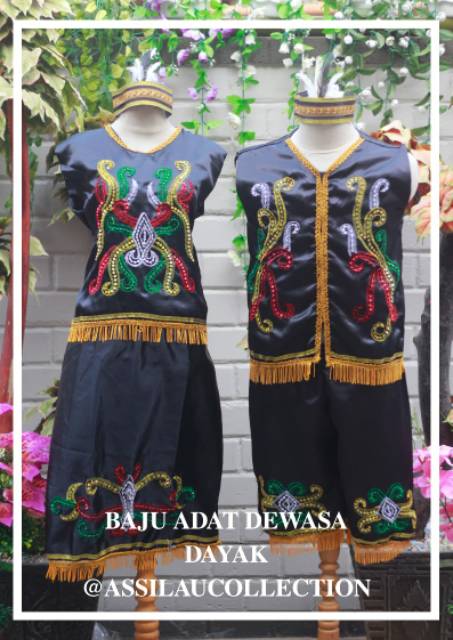 Kalimantan Timur/ baju adat Dayak/ baju Dayak (Dewasa)