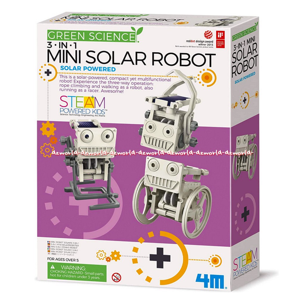 Eco Engineering 3in1 Mini Solar Robot membuat robot bertenaga surya dan ramah lingkungan
