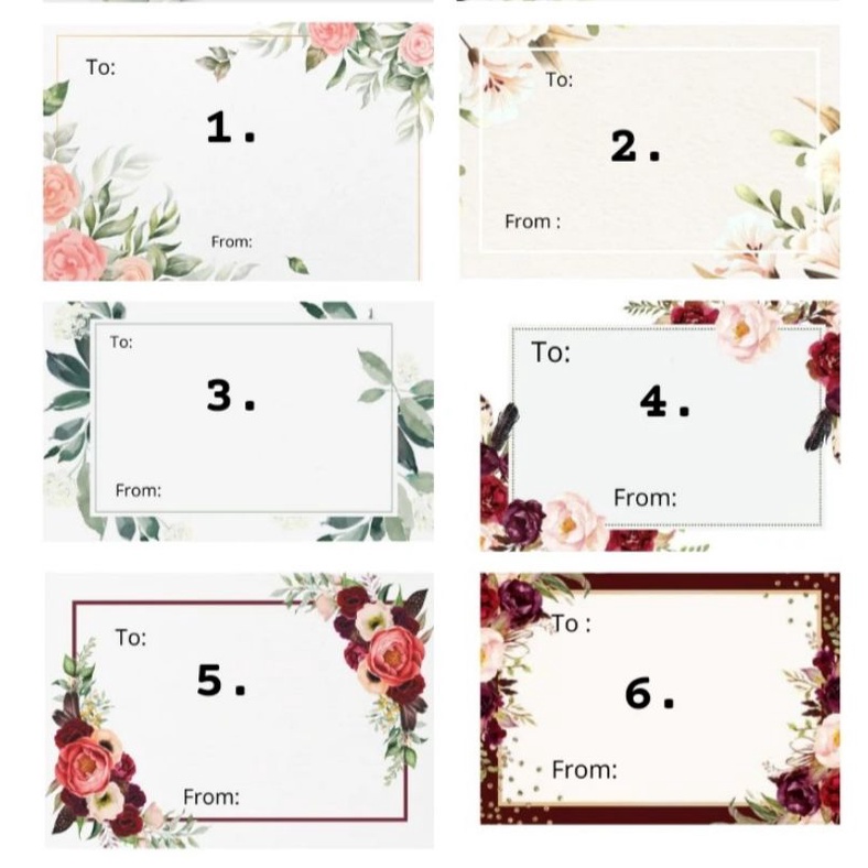 

kartu ucapan/hampers card/gift card