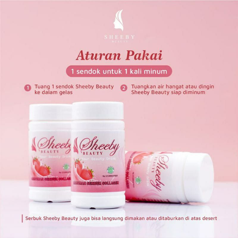 SHEEBY BEAUTY COLLAGEN DRINK NEW PACKAGING / SHEBBY MINUMAN KOLAGEN PEMUTIH BADAN / COLLAGEN SHEEBY / KOLAGEN PEMUTIH SHEEBY BEAUTY