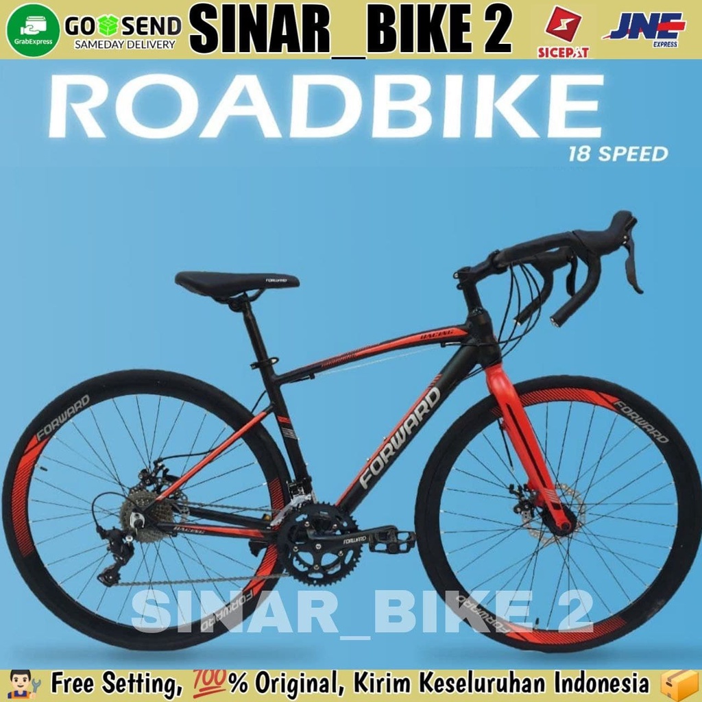 Sepeda Balap ROADBIKE FORWARD 700C Alloy Sensah 18 Speed