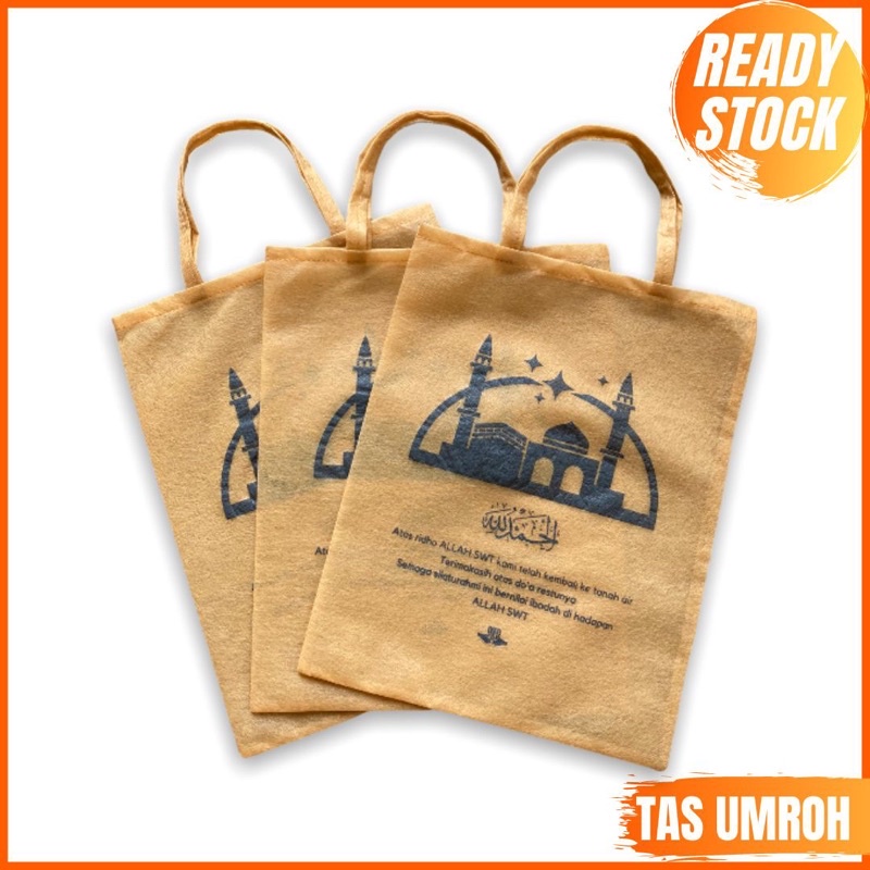 TAS OLEH-OLEH UMROH DAN HAJI TERMURAH TERPOPULER GAMBAR MASJID SOUVENIR HAJI UMROH READY SIAP KIRIM F25X30