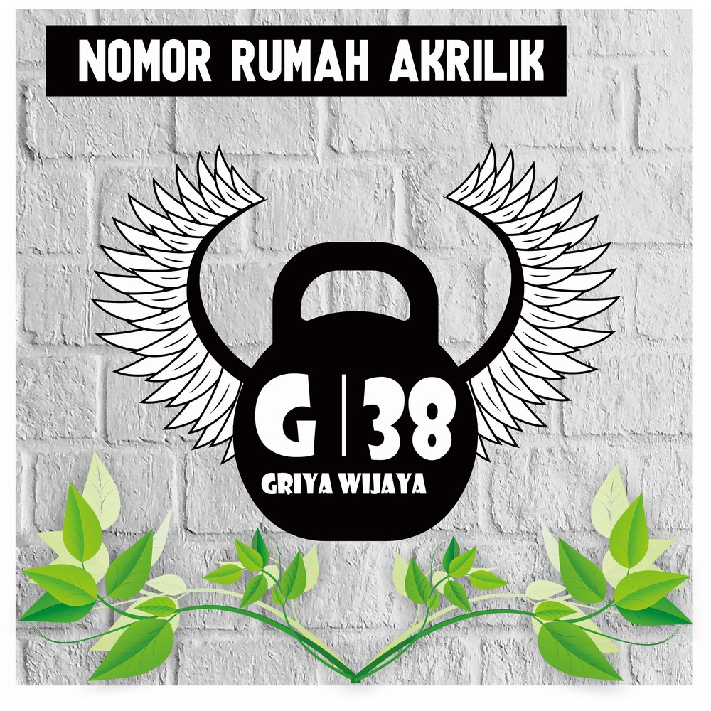 

PAPAN NOMOR ALAMAT RUMAH AKRILIK | NOMOR RUMAH ACRYLIC UKURAN 24X18CM AKRILIK SOLID HN49