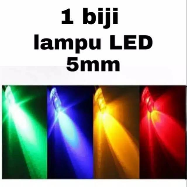 1 biji lampu led 5 mm