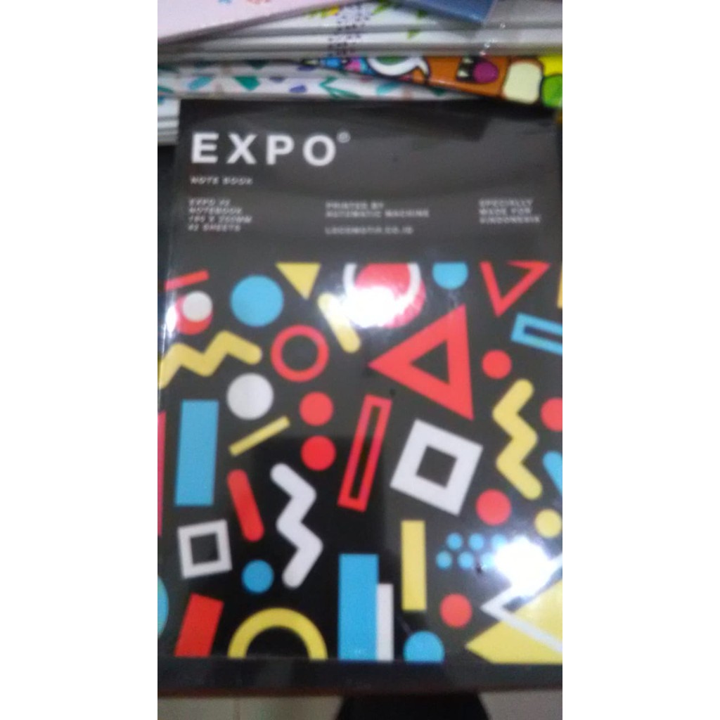 BUKU TULIS BOXY LOCOMOTIF 42 LEMBAR CAMPUS WARNA MOTIF BERGARIS LUSIN ECER GROSIR EXPO NOTEBOOK-Geometry 5