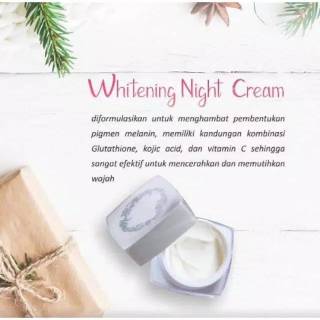 Night cream Ms Glow / cream malam / Whitening / Ultimate  