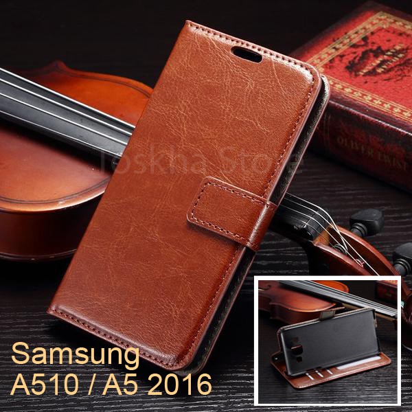 Hp Smartphone Samsung A5 (2016) Leather Flip Wallet Case Cover