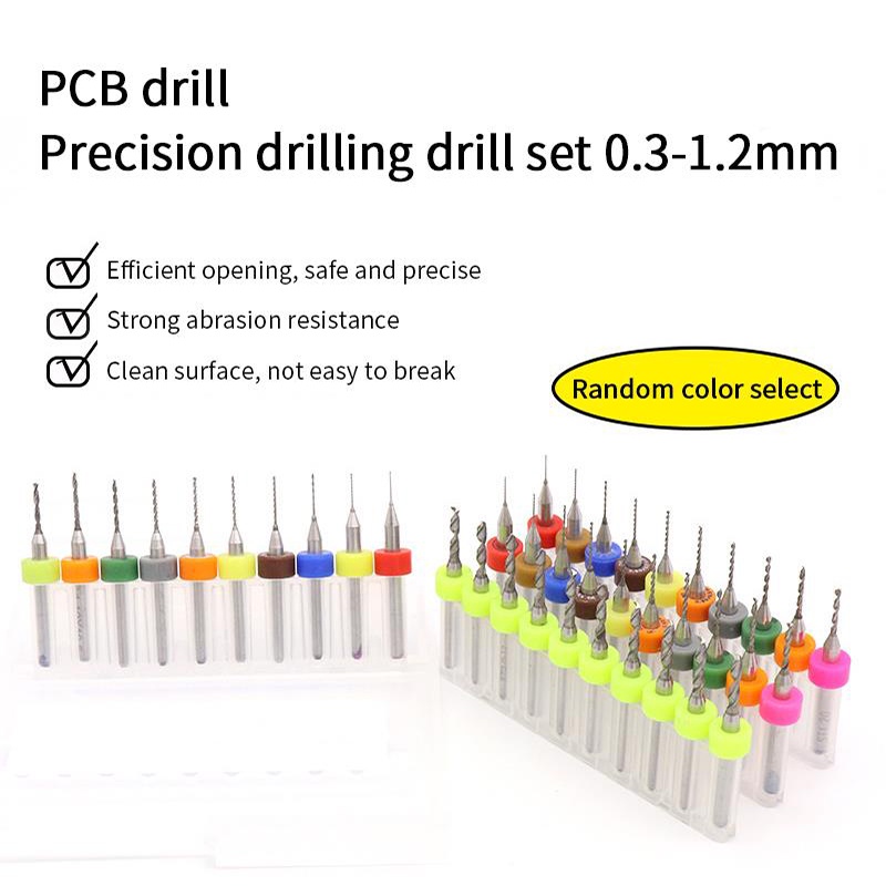 10pcs Mata Bor Micro Set Bor Baja Tungsten 0.1 - 1.0mm 0.3-1.2mm Mata Bor PCB CNC Mini Drill Bit Micro Print Circuit Board Cnc Drill Bits