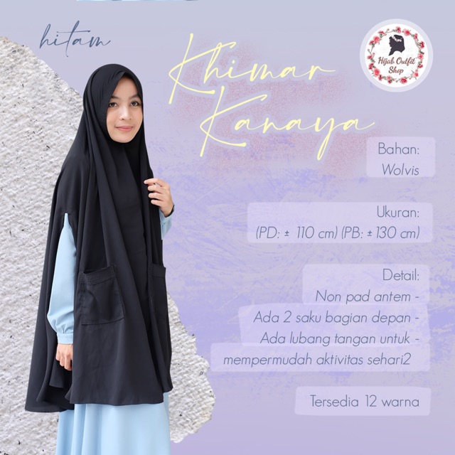 Khimar kanaya / khimar wolvis / khimar saku