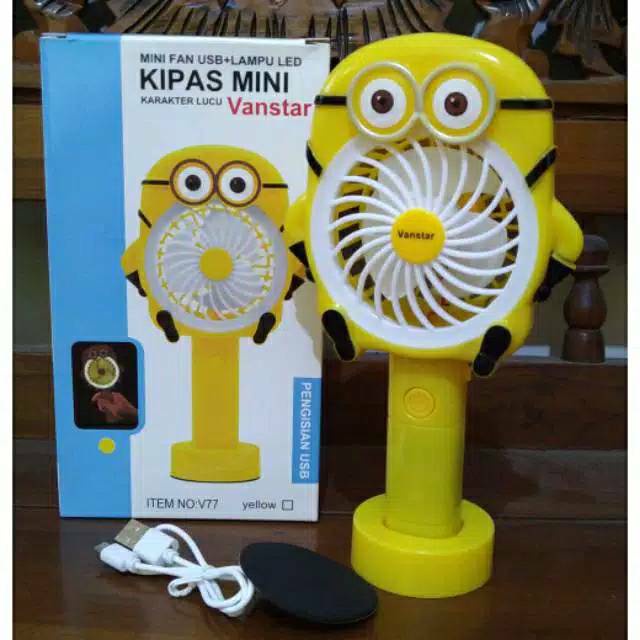 KIPAS MINI KARAKTER LED | MINI FAN