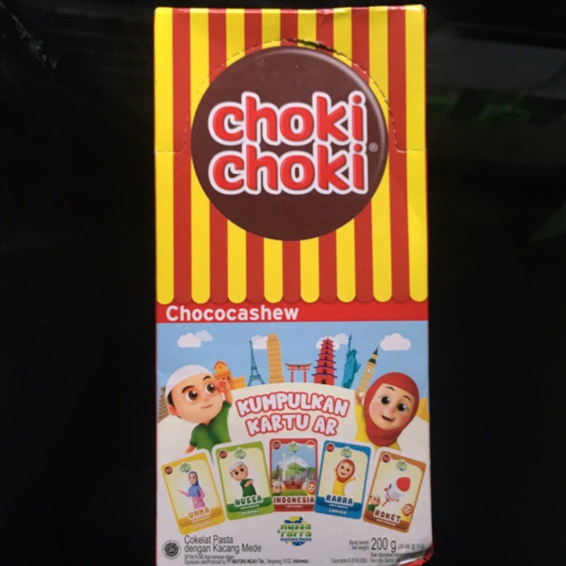 

choki choki coklat pasta kacang mede cashew