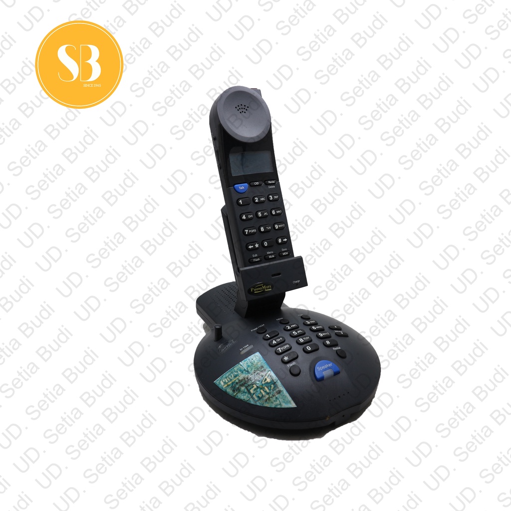 Telepon Wireless Cordless Phonemate Platinum PMP 3860 BK Baru Murah