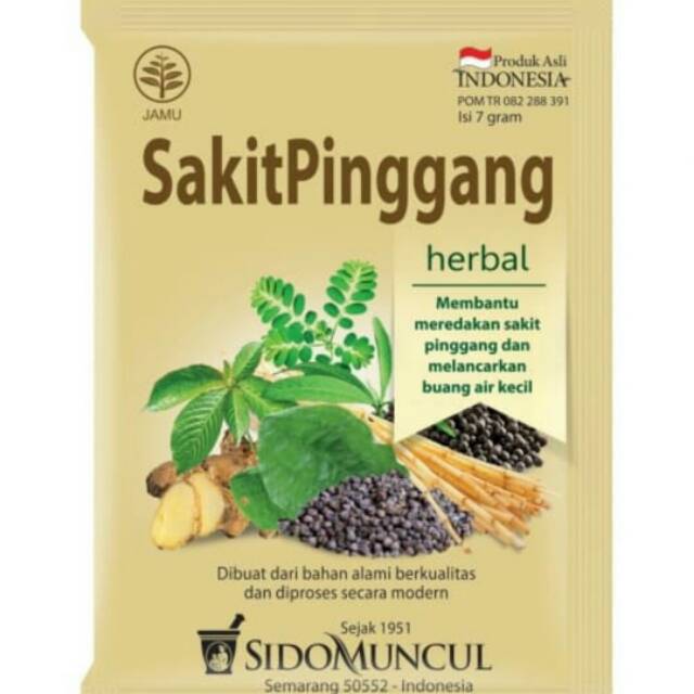 Jamu Sakit Pinggang Sidomuncul