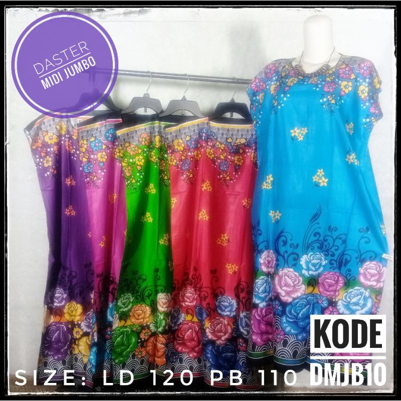 Daster midi jumbo DMJB10 ecer & grosir bumil