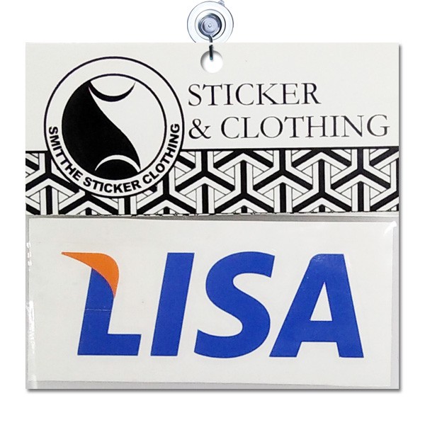 Stiker LISA Visa 2W Cutting Sticker Decal Waterproof Mobil Motor