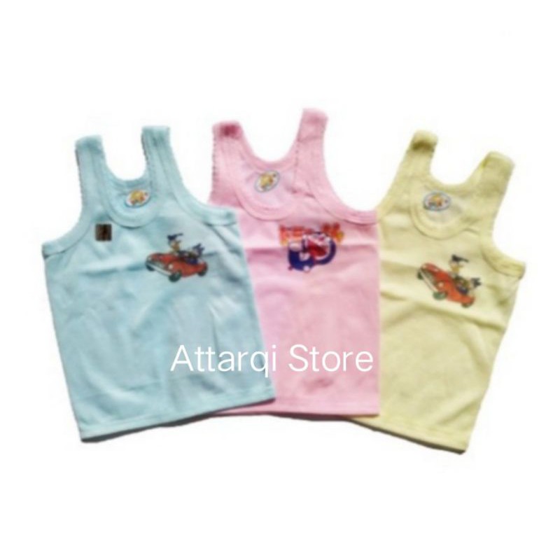 12PCS SINGLET ANAK BAYI KARAKTER SABLON