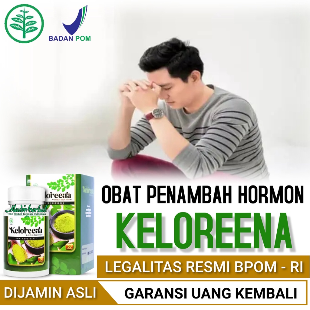 Obat Peningkat Kadar Hormon Vitalitas Pria - Keloreena Ekstrak Daun Kelor Asli  100% ORIGINAL