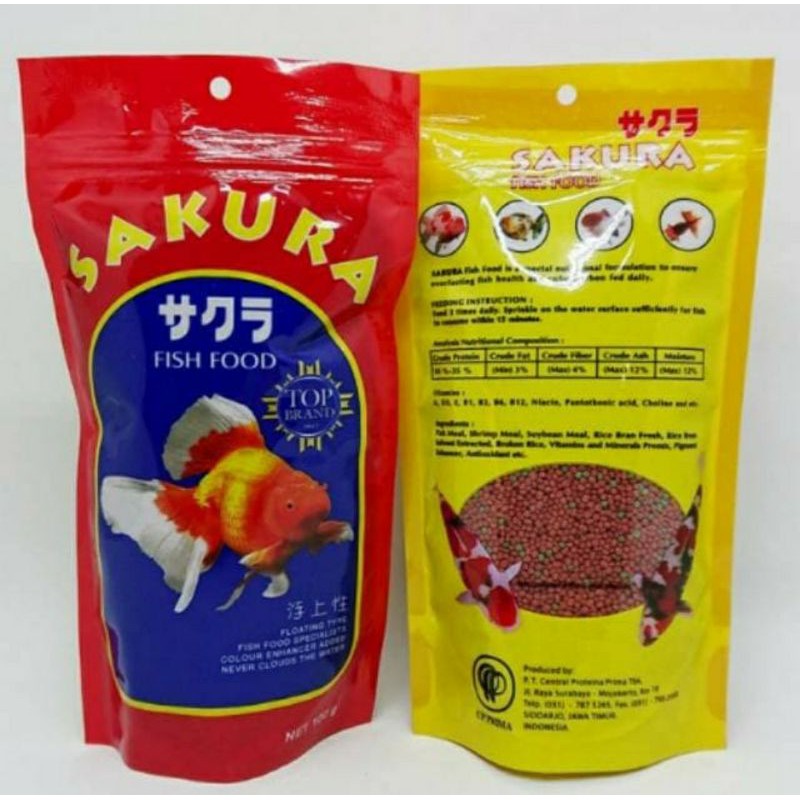 Jual Sakura Fish Food Mix / Makanan ikan [ 1mm 100gram ] Exp 2023