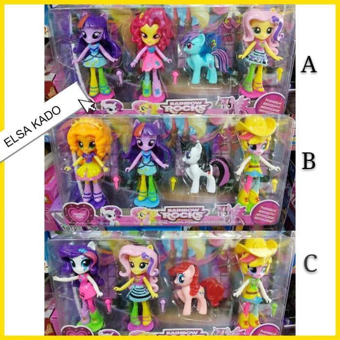 mainan anak perempuan boneka figure my little pony equestria girl