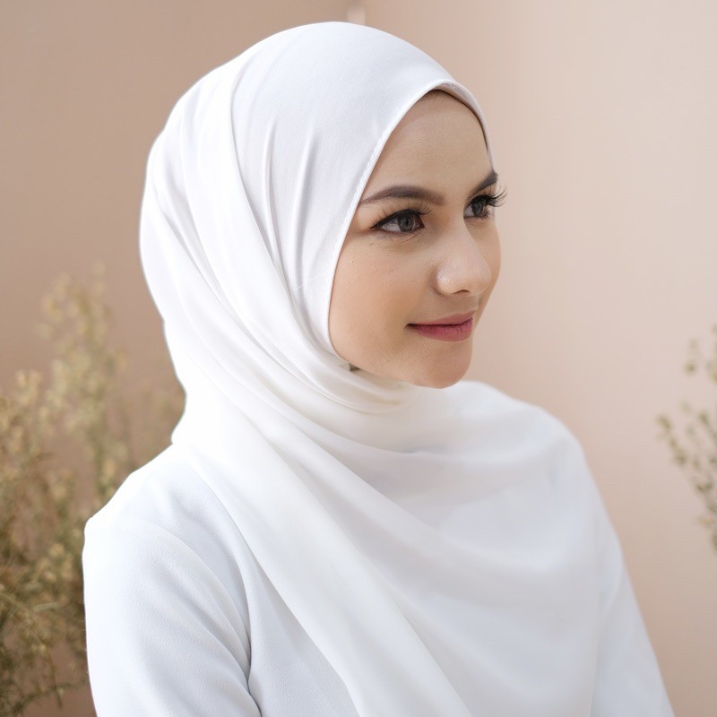 HIJAB PASHMINA CERUTY BABYDOLL-Brokenwhite