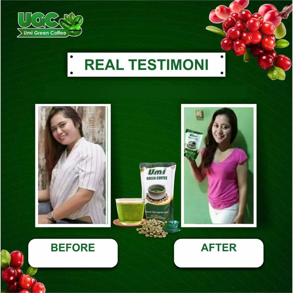 Umi Green Coffee Kopi Hijau Pelangsing Green Cofee Kopi Diet Herbal Biji Kopi Hijau Diet Organik Green Bean Coffee Peluntur Lemak Penurun Berat Badan Minuman Diet Pelangsing Alami Organic Raw Green Coffee Greencoffee GreenCoffe Diet Tea