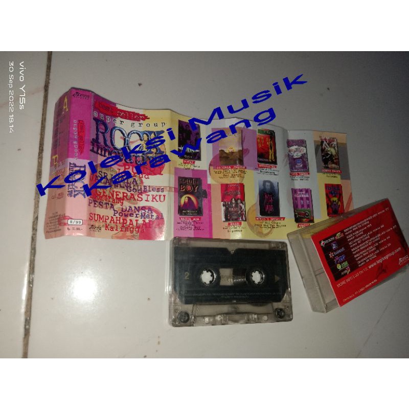 kaset best seller super group logiss teaser boomerang jamrud elpamas god bless power metal kaisar