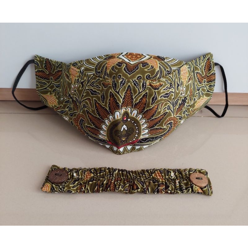 masker batik persit EVO 3D terbaru