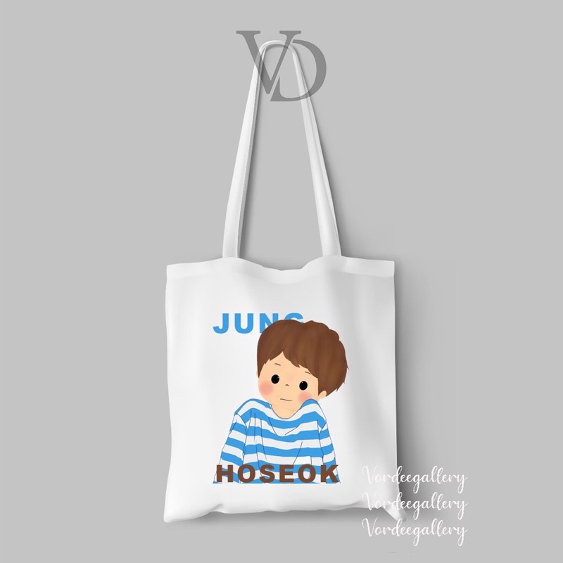 tote bag kanvas chibi kpop / tas army bangtan