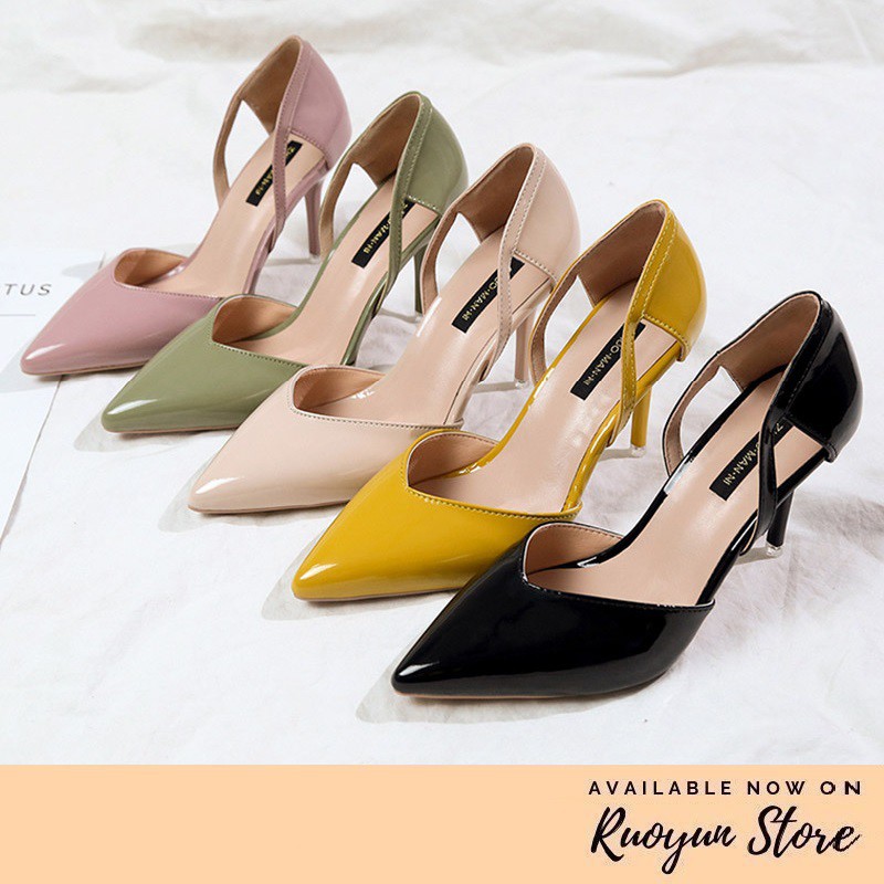 RYS - Sexy Stiletto Sepatu Hak Wanita Fashion Kantoran/Pesta - Ori Import