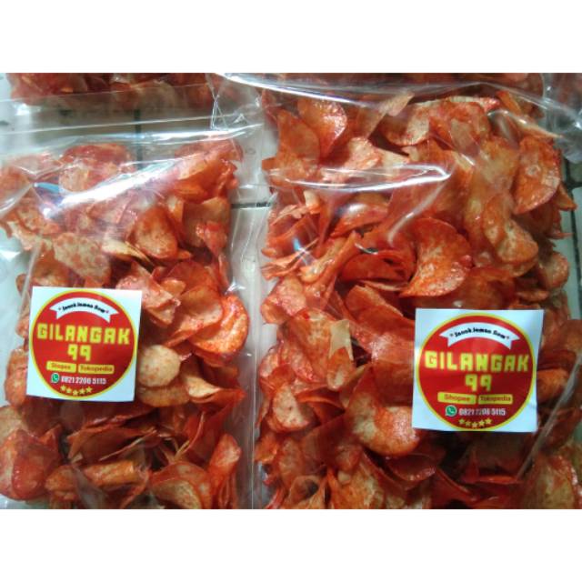 Keripik Singkong Pedas 250 Gr Kripik Singkong Balado Kripik Singkong Pedas Manis Keripik Singkong Shopee Indonesia