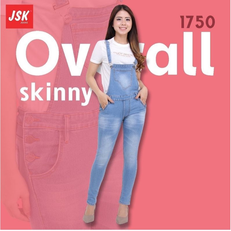 Overall Jeans Wanita Overall Skinny Wanita JSK Jeans