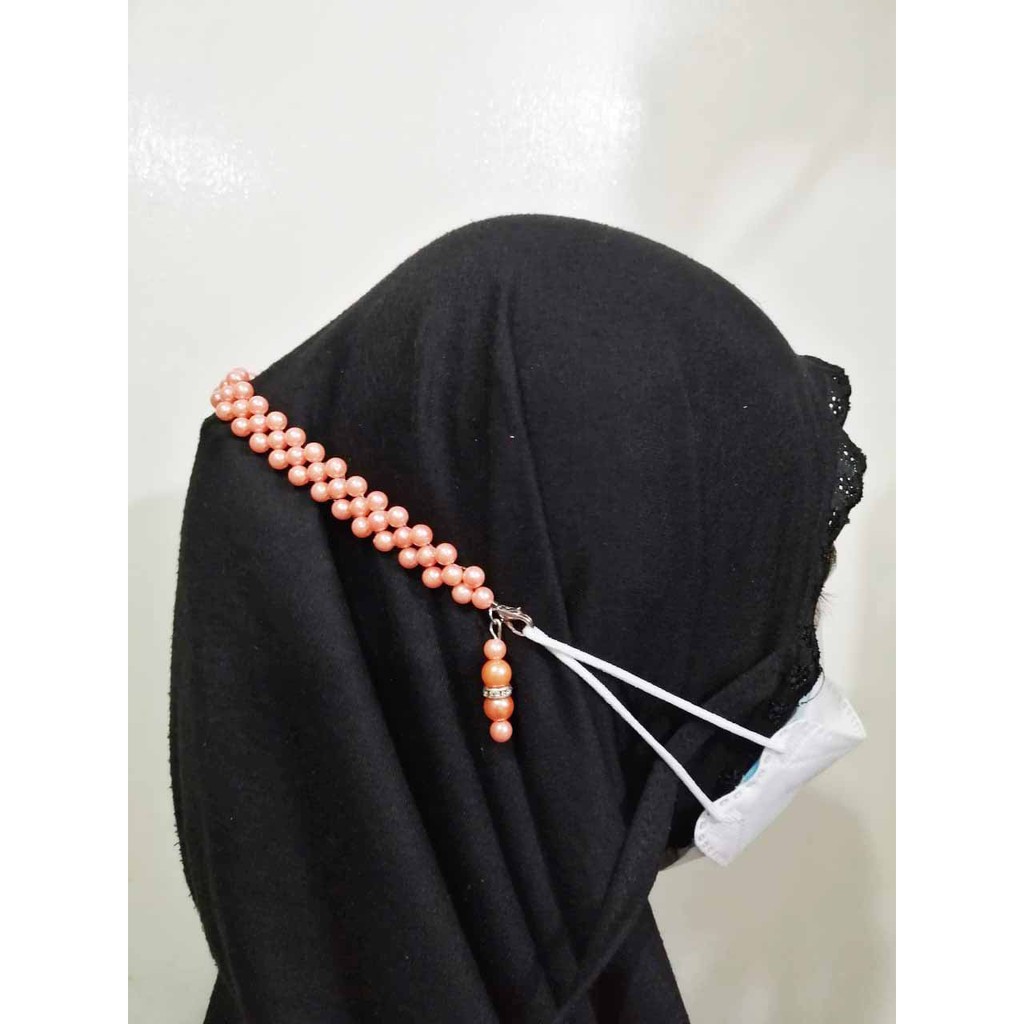 Konektor Masker ANYAM EMPAT 6mm Pengait Tali Masker konektorHijab