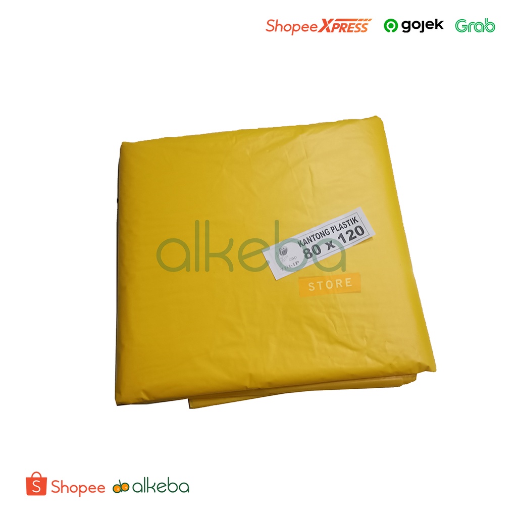 Trash Bag Kuning 80 x 120 cm Tulip Kantong Plastik Sampah Medis isi 17 Lembar