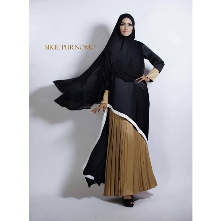[Muve BoutiQue] Sikie Purnomo Gamis Mari Gold Premium Syar'i Set Original Branded