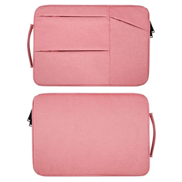 Tas Laptop 15.6 inch Jinjing Pocket Nylon Waterproof  ROG Alianware - Pink