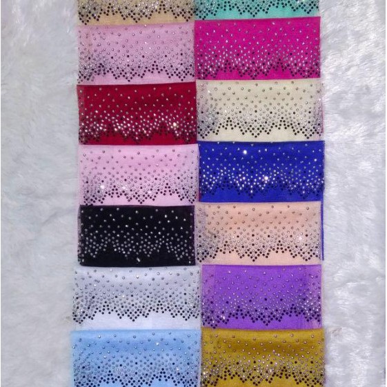 INNER HIJAB JILBAB DIAMOND BLINK BRUKAT PAYET TILE ZIGZAG PENGANTIN PESTA MODEL IKAT BKN CIPUT NINJA-6