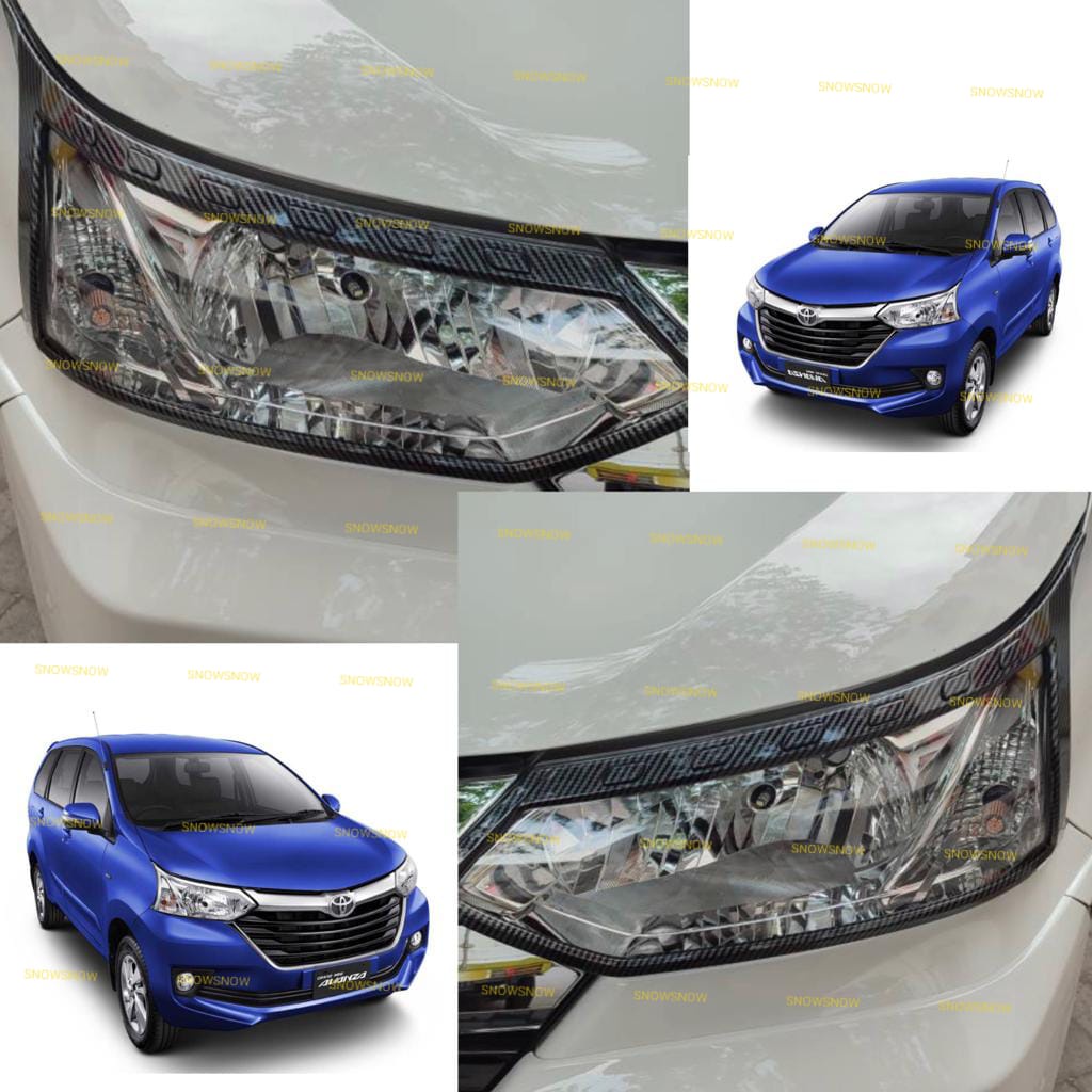 Garnish Lampu Depan Grand Avanza Xenia Veloz 2015 2017 2018 Carbon